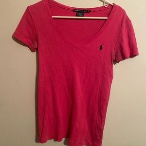 Pink polo t-shirt